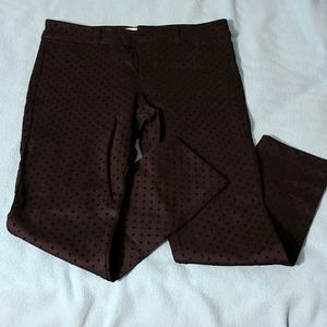 Black polka dot Old Navy ankle pants